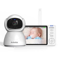 AnKeKe baby monitor front view with private 2.4GHz link