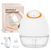 Anluomania wearable breast pump with 130-degree design for ergonomic milk expression