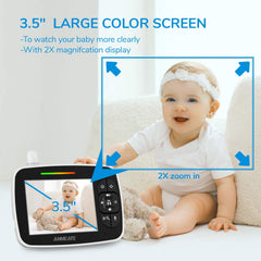 ANMEATE baby monitor temperature sensor with nursery alerts