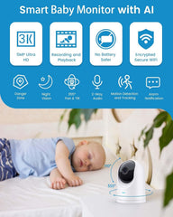 ANMEATE Security Camera side view highlights compact design for discreet placement