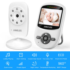 ANMEATE video baby monitor night view with infrared night vision