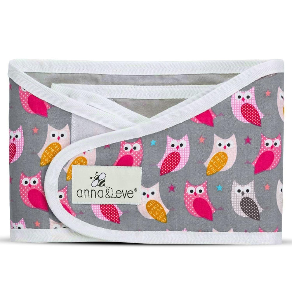 Anna and Eve baby swaddle strap arms-only keeps arms secure for relaxed naps.