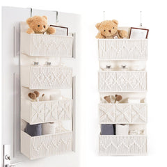 ANTIS'S HOME nursery door organizer with four pockets for easy baby essentials storage