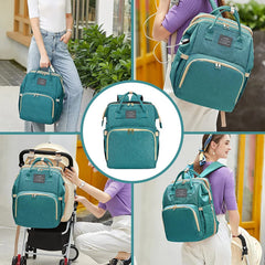 ANWTOTU diaper bag changing-station area with washable mat for easy changes