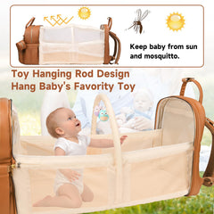 ANWTOTU insulated front pocket maintains warm milk for on-demand feeding.