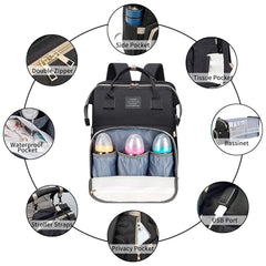 ANWTOTU large-capacity bag with 19 pockets keeps baby essentials organized