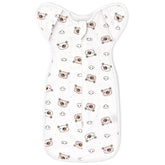 ANYEDDE arms-up swaddle demonstrating self-soothing during nighttime routines