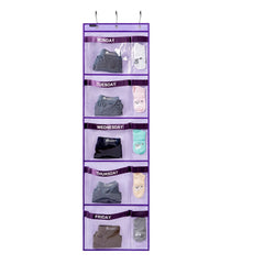 ANZORG weekly kids organizer Monday to Friday pockets for quick outfit selection