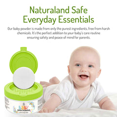 AOAO Scented Baby Powder flip-top lid for mess-free, one-handed use