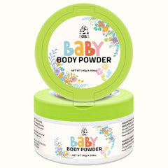 AOAO Scented Baby Powder packaging front shows talc-free comfort for newborn skin