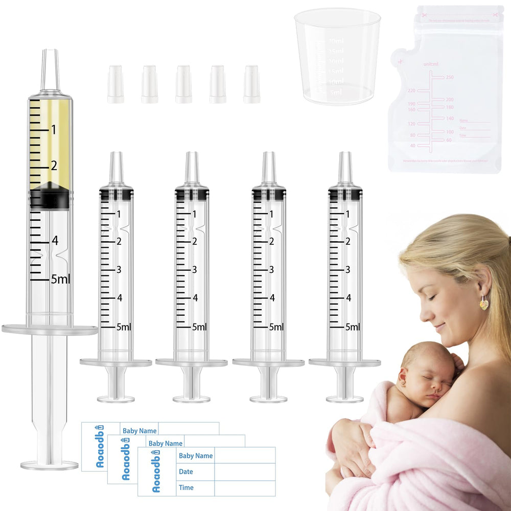 Aoaodbu Colostrum Collector Kit with 40 sealed 5ml syringes for safe collection