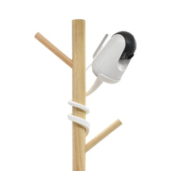 Aobelieve mount attaches to crib or shelf for easy positioning.