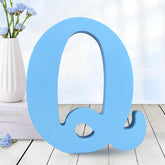 AOCEAN 6-inch blue wood letter for wall decor and DIY crafts