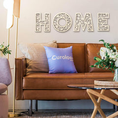 AOCEAN 8-inch rattan letter wedding backdrop adds boho warmth.