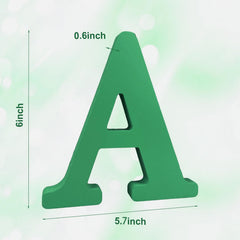 AOCEAN unfinished wood letter on flat surface ready for painting