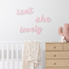 AOCEAN handcrafted wood sign with rustic pink finish