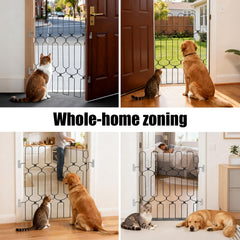 AOFANPET two-size door gates setup for versatile home openings