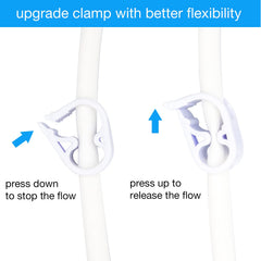 AOGSLONA Flow Control Clamp enables adjustable water flow for smooth sessions.