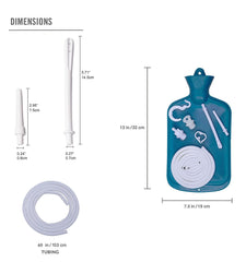 AOGSLONA Washing Heads with tapered and nozzle tips support versatile enema routines.