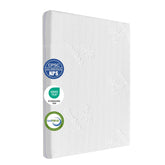 AOHWIDER 35x20 bassinet mattress top view with snug fit