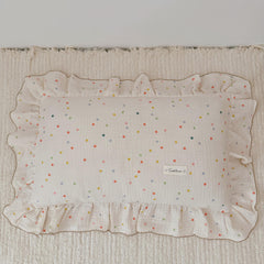 AOJIM kids toddler pillowcase in soft muslin cotton with breathable comfort.