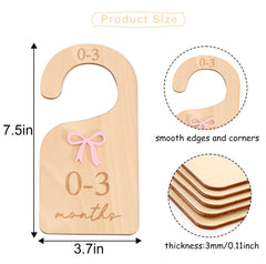 AOQURE wooden bow detail adds charm to a baby girl wardrobe.