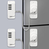 AOSITE 2-pack adhesive digital locks for fridge with no-drill installation.
