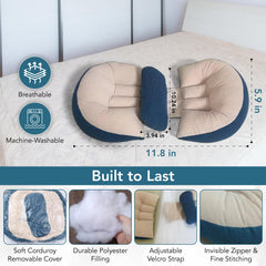 AOUDEH ALSHABEEB C-shaped design providing back support for restful sleep