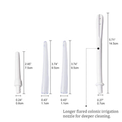 AOVIOANDY smooth head insert nozzle offers comfortable entry and flexible positioning.
