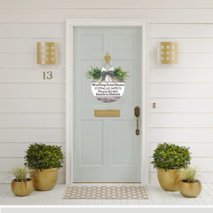 Aowotu nursery bedroom decor round door sign adds a cozy privacy cue.