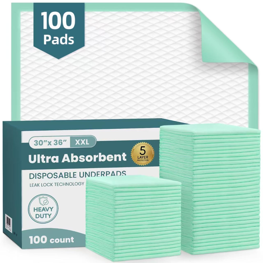 AOZITA underpads 30x36 demonstrate ultra-absorbency and quick surface drying.