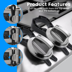 Aphrordity heat-resistant knob lock endures temperatures near burners.