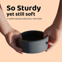 APLAINR silicone non-slip rim helps prevent sliding during meals