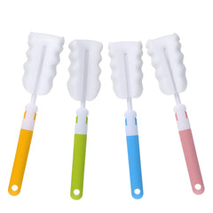 APLZGMG 4Pcs bottle brush set with ergonomic handle for quick cleaning
