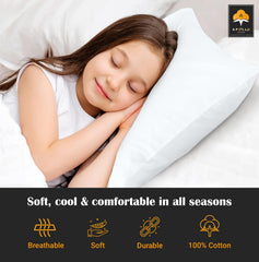 APOLLO COTTON 16x22 toddler pillow cover fits small pillows securely.