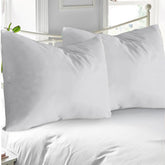 APOLLO COTTON toddler pillowcase 16x22 silver grey two-pack protects pillows on the go.