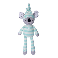 Apple Park Kozy Koala Pacifier Buddy with rattle and crinkle for soothing sensory play