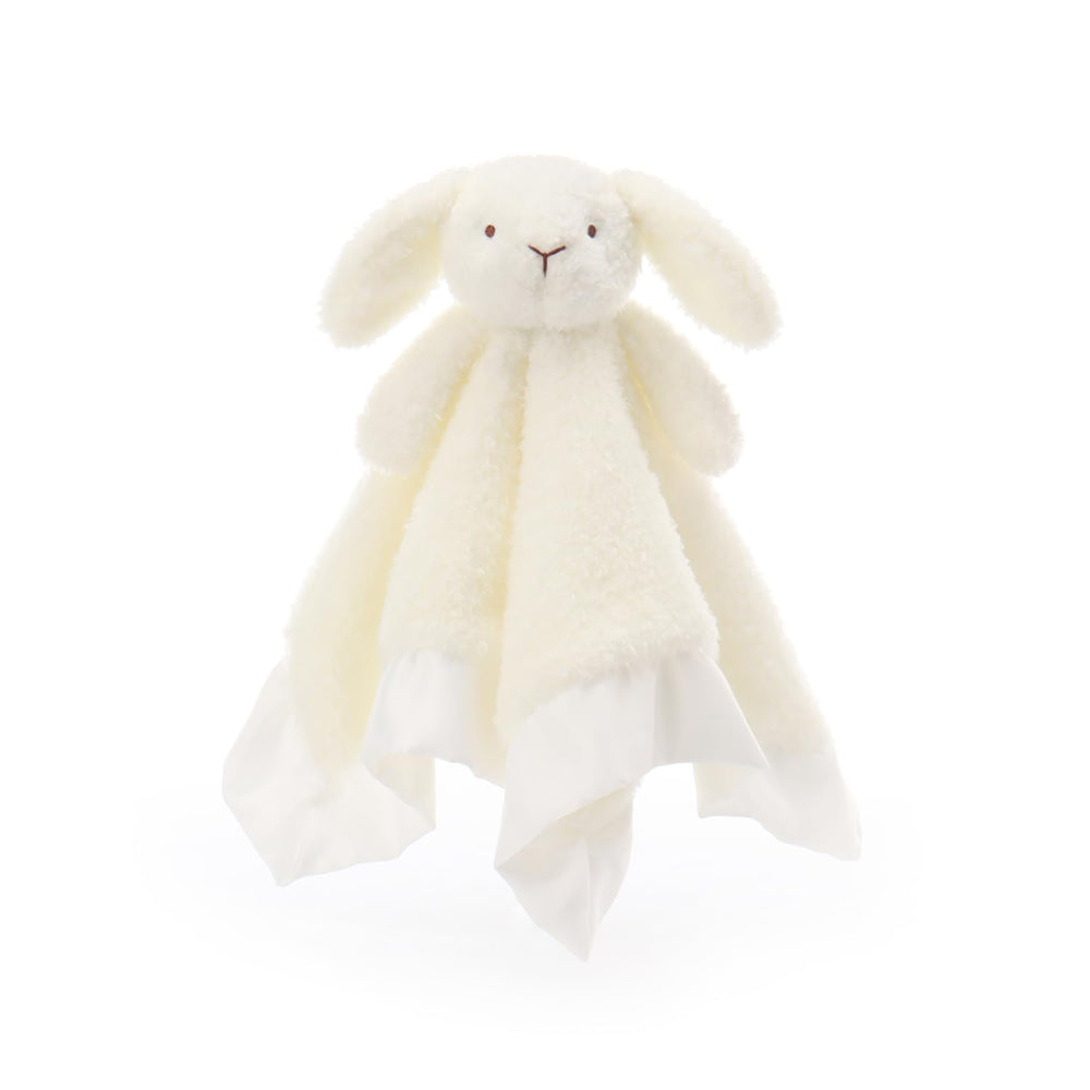 Apricot Lamb White Bunny 14-inch plush security blanket for cozy baby comfort.