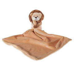Apricot Lamb yellow lion security blanket 13in for infant cuddling and safe play.