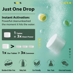 Apsumor descaling tablets in a reusable pouch keeps packaging compact and travel-ready.