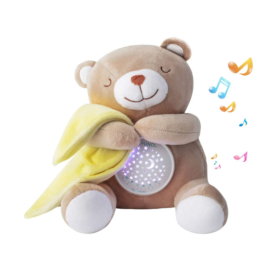APUNOL Baby Sleep Soother front view with calm glow and controls.