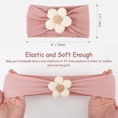 AQOKKA baby flower headband yellow; vibrant color enhances outfits and everyday wear.
