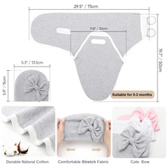 AQOKKA swaddle showing adjustable wings for customizable snugness