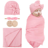 AQOKKA newborn swaddle blanket with soft fabric for gentle cuddles.