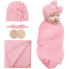 AQOKKA newborn swaddle blanket with soft fabric for gentle cuddles.