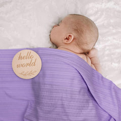 AQOKKA swaddle wrap shown at 80x80 cm fit