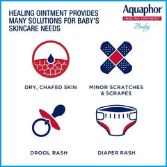 Aquaphor Baby Healing Ointment soothes diaper rash with gentle care.