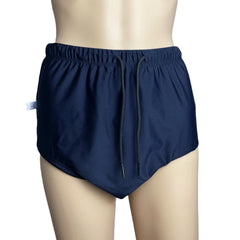 AQX reusable swim diaper side profile displaying secure fit in water.