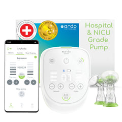 Ardo Alyssa hospital-grade breast pump for home use, reliable performance and comfortable setup.