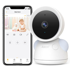 ARENTI baby camera monitor 2K display for clearer footage.